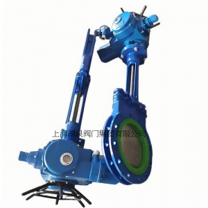 電動刀閘閥PZ973-16 DN350，DN400排渣、處理顆